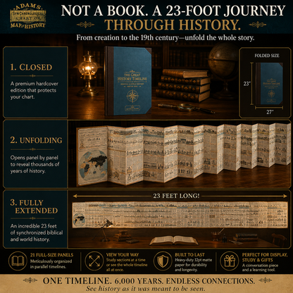 📜 SPECIAL OFFER | Synchronological History Chart – 6,100 Years of Biblical & World Events in One Fold-Out Timeline