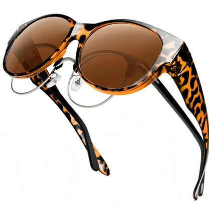 Fit-Over Prescription Sunglasses – Oversized UV400 Protective Sunglasses for Eyeglass Wearers
