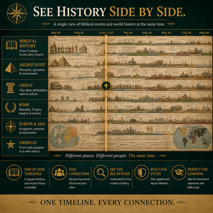 📜 SPECIAL OFFER | Synchronological History Chart – 6,100 Years of Biblical & World Events in One Fold-Out Timeline