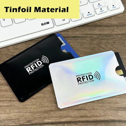 8 Counts RFID Blocking Sleeves Set – Credit Card & ID Protection Sleeves (Slim Anti-Theft Design)