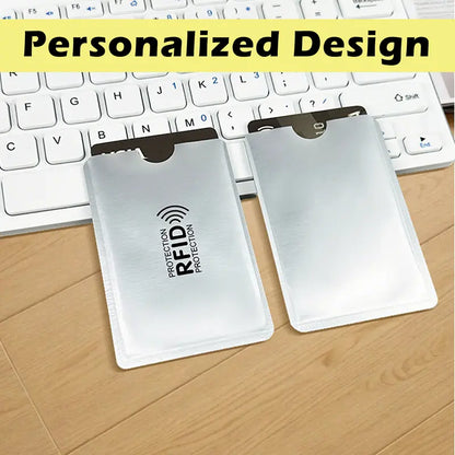 8 Counts RFID Blocking Sleeves Set – Credit Card & ID Protection Sleeves (Slim Anti-Theft Design)