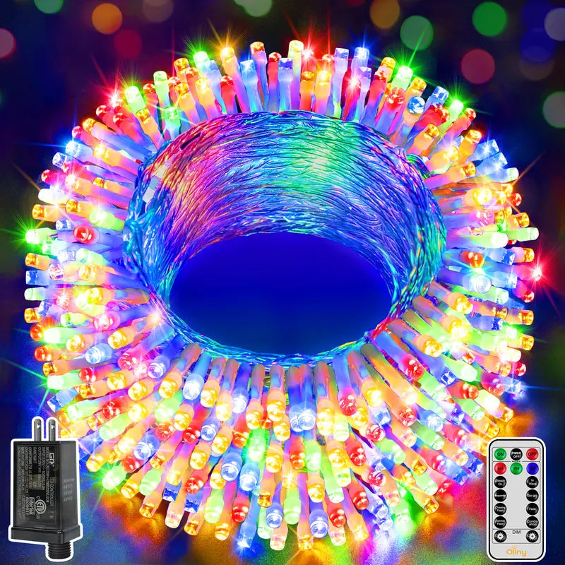 38FT Fairy Lights, 100 LED Plug in Outdoor String Lights-8 Modes