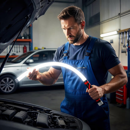 Bendable LED Flashlight Stick – 28" Flexible Rechargeable Work Light for Mechanics & Car Repair 🔦🚗