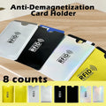 8 Counts RFID Blocking Sleeves Set – Credit Card & ID Protection Sleeves (Slim Anti-Theft Design)