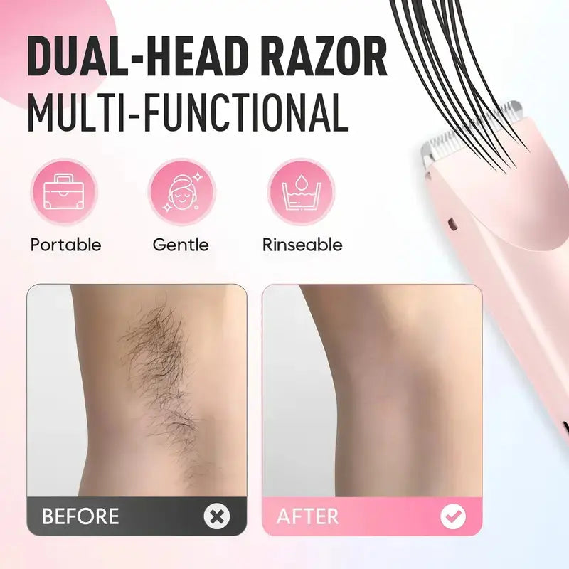 2-in-1 Electric Shaver & Trimmer for Women