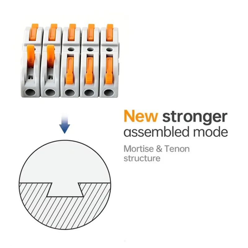 💯Universal Quick Lever Electrical Wire Connectors (24-12 AWG) Assortment (50/100Pcs) + Wire Stripper
