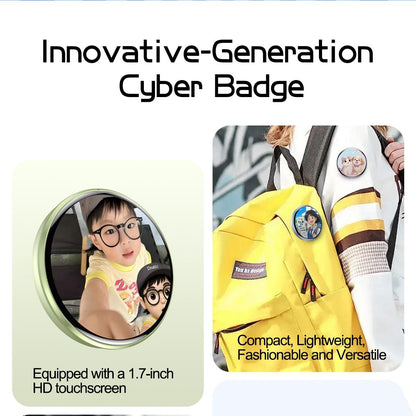 ✨ Electronic Anime Pin with HD Touchscreen – Interactive Digital Photo Display Kawaii Badge