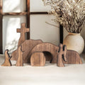 Empty Tomb Easter Scene and Cross Decoration