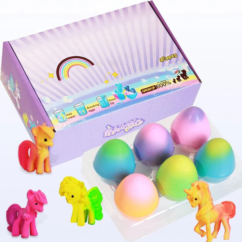🔥6 Pack Hatching Growing Unicorn Eggs