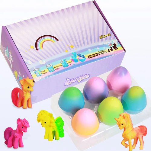 🔥6 Pack Hatching Growing Unicorn Eggs