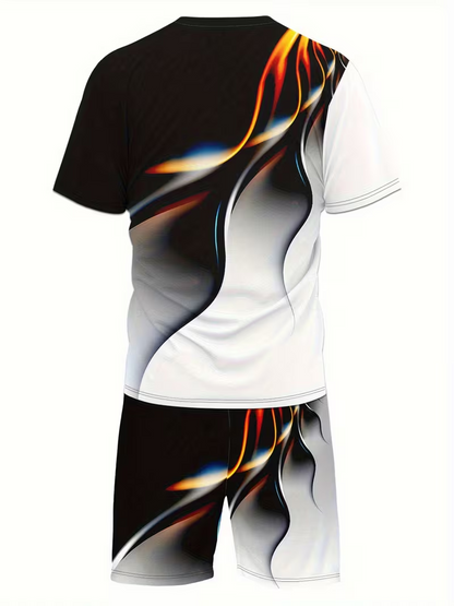 🔥Men's 3D Printed Casual 2-Piece Set