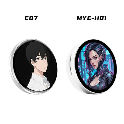 ✨ Electronic Anime Pin with HD Touchscreen – Interactive Digital Photo Display Kawaii Badge