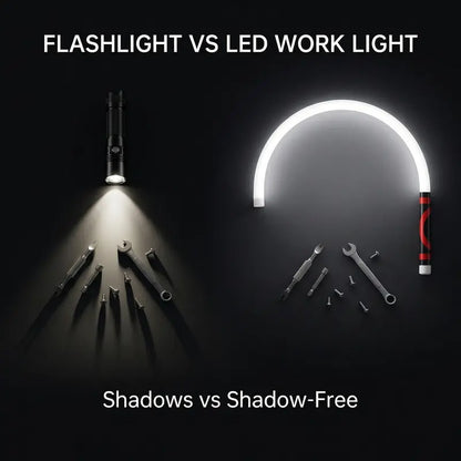 Bendable LED Flashlight Stick – 28" Flexible Rechargeable Work Light for Mechanics & Car Repair 🔦🚗
