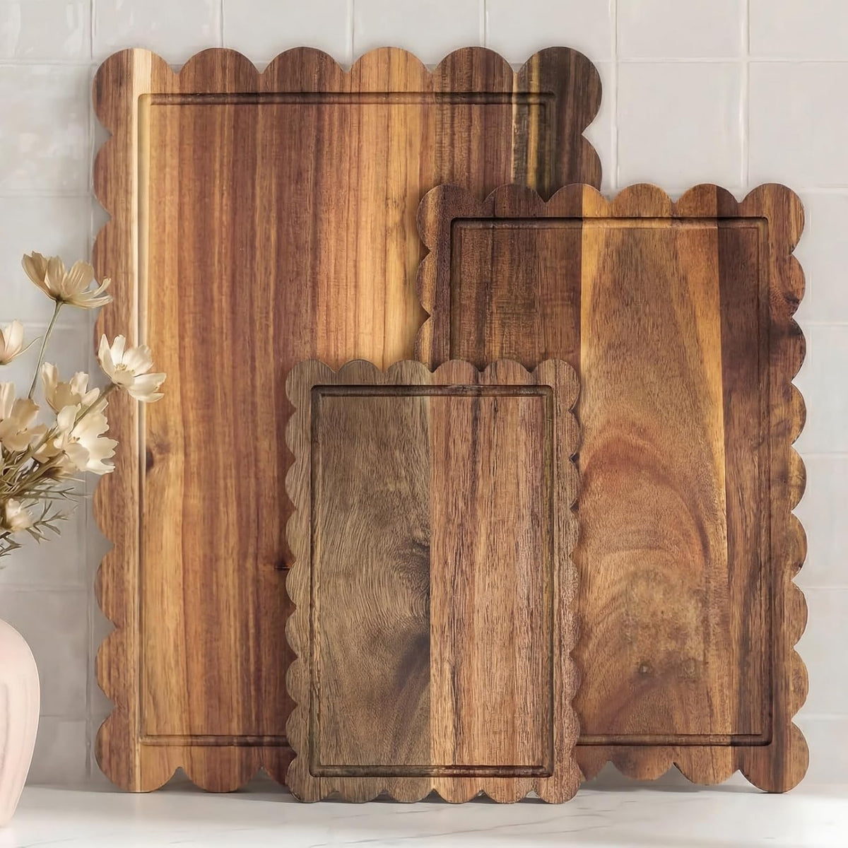 🎖️Handcrafted Acacia Square Shaped Cheese Charcuterie Set
