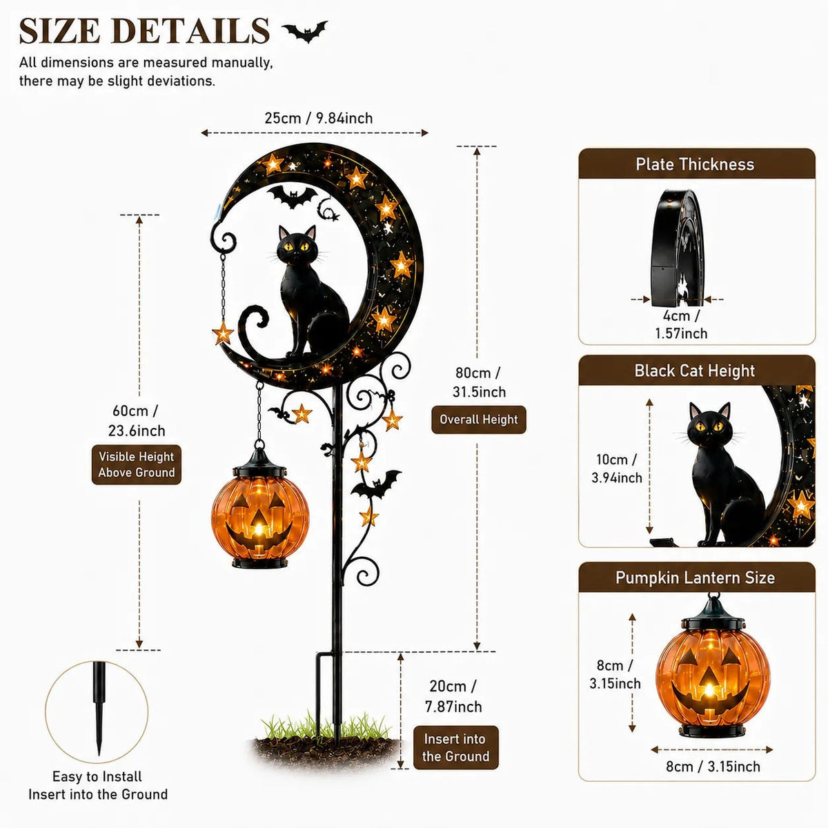Halloween Early Bird Sale | 49% OFF Pumpkin Moon Garden Stake Light2