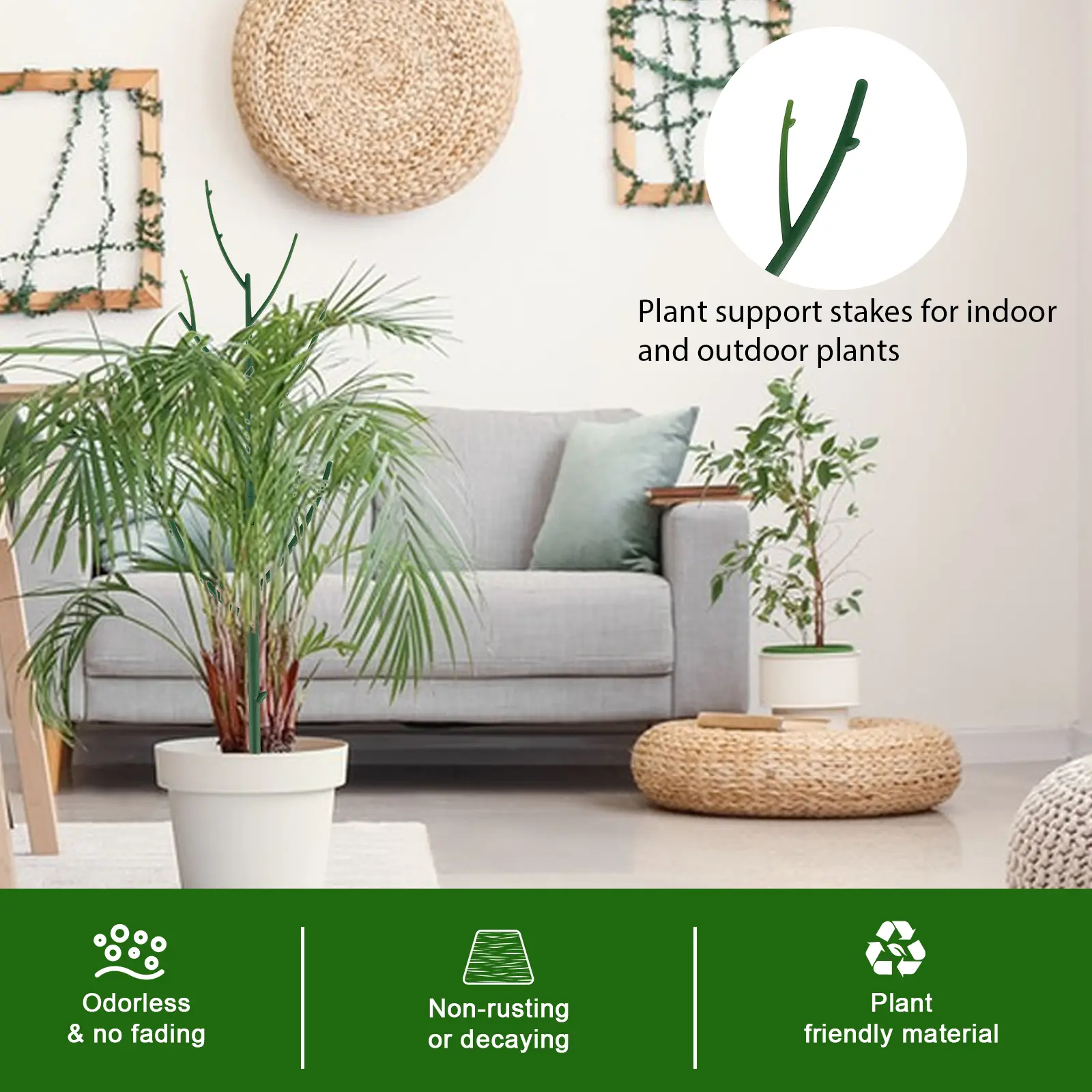 🌿6 Pack Stackable Monstera Plant Support
