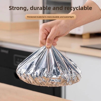 50 PCS Aluminum Foil Heat-Retaining Food Covers – Home Dining Table Insulation & Freshness Keeper