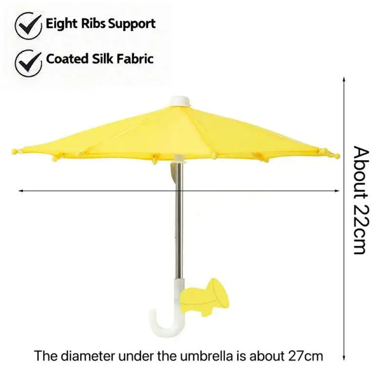 Protection Phone Umbrella – Universal Adjustable Sun Shade Phone Stand with Suction Cup Mount