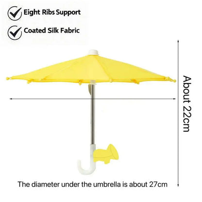 Protection Phone Umbrella – Universal Adjustable Sun Shade Phone Stand with Suction Cup Mount