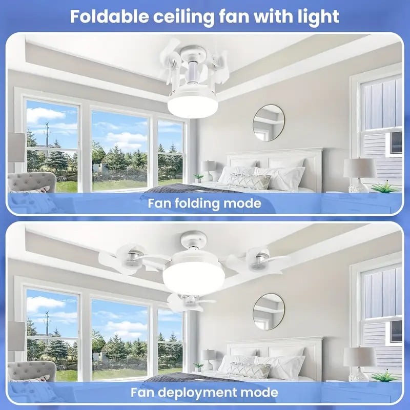 🔥10K+ SOLD LAST WEEK! - 🏆🚁 2026 New Plug-In Smart Ceiling Fan Light