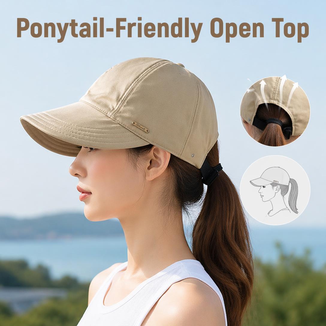 Women's Wide Brim Sun Visor Hat