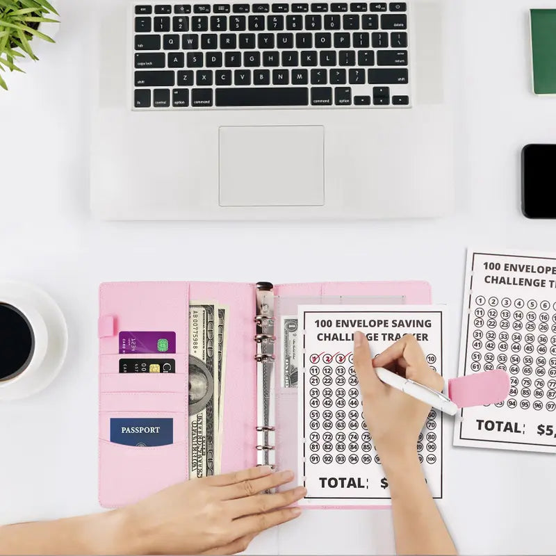 100 Envelopes Money Saving Challenge Binder – Save $5,050 in 100 Days!