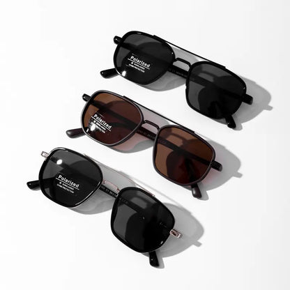 Fashion Geometric Double-Beam Sunglasses