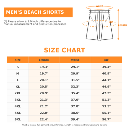🏖️🇺🇸 Funny Patriotic Men's Swim Trunks – Freedom & Chill Summer Beach Shorts