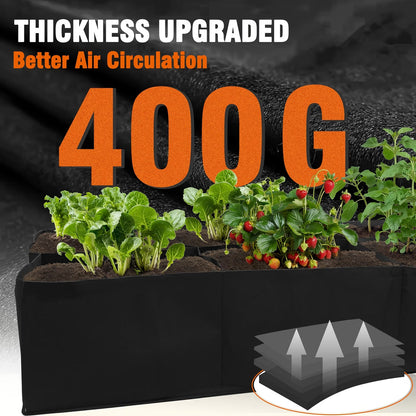 8-grid Fabric Raised Flower Beds