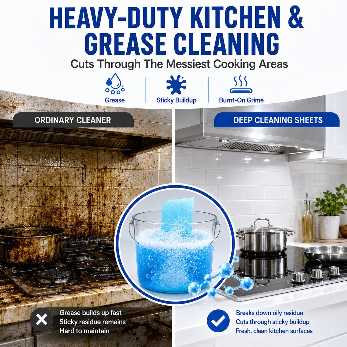 Heavy-Duty Multi-Surface Dissolvable Cleaning Sheets