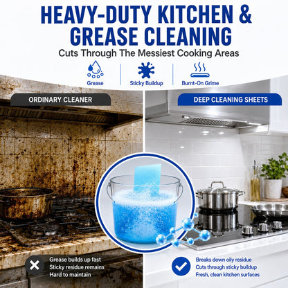 Heavy-Duty Multi-Surface Dissolvable Cleaning Sheets