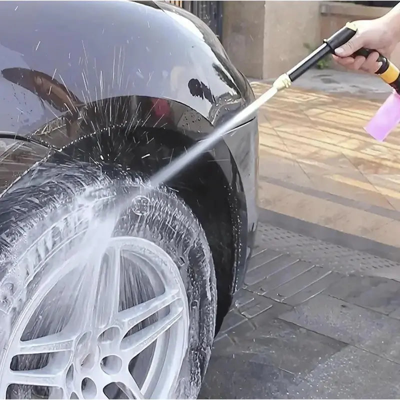 Portable High Pressure Water Sprayer – Adjustable Garden Hose Nozzle for Car Washing, Pet Cleaning, Gardening & Outdoor Cleaning