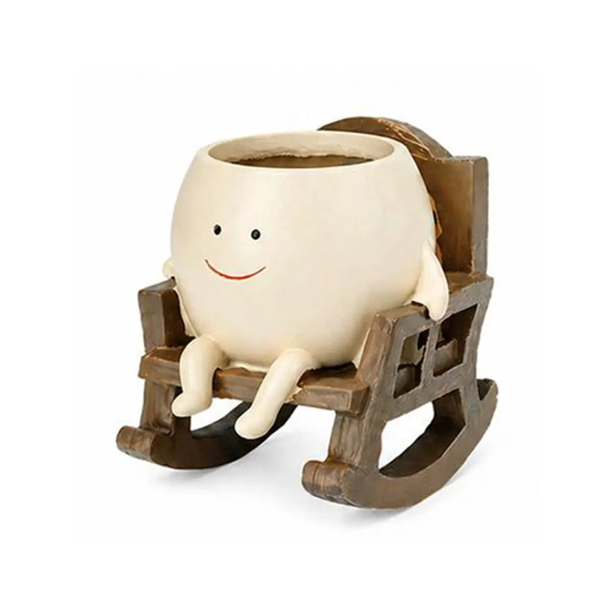 🌼 Cartoon Chair Resin Vase – Adorable Flower Pot & Home Decor
