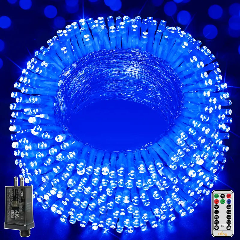 38FT Fairy Lights, 100 LED Plug in Outdoor String Lights-8 Modes