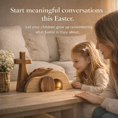 🔥🔥The Wooden Resurrection Cross & Empty Tomb That Reminds Your Family What Easter Is Really About
