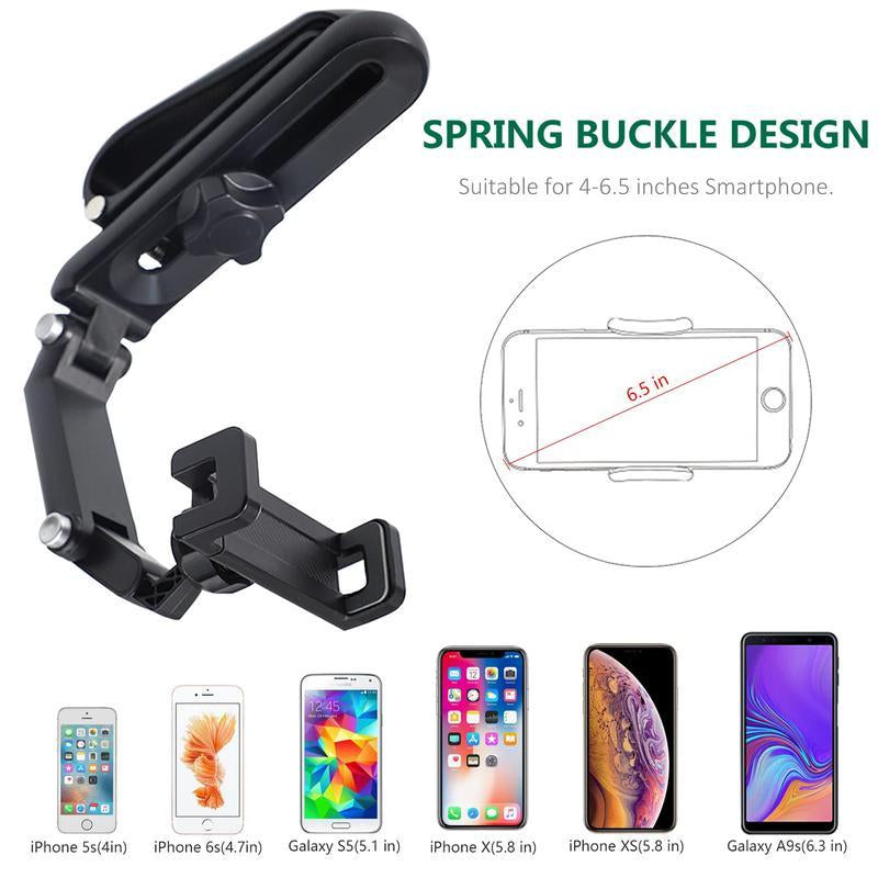 1080° Multi-function Sun Visor Universal 360 Degree Rotating Phone Holder exavon Suitable for Any Scene Car Holder - Rotatable and Retractable