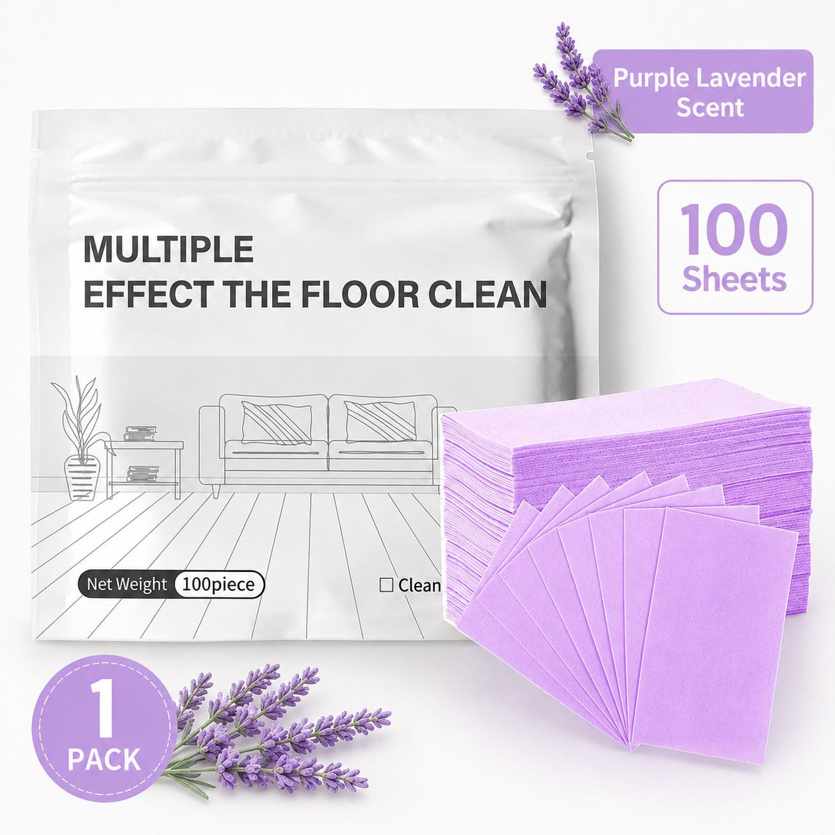 Heavy-Duty Multi-Surface Dissolvable Cleaning Sheets