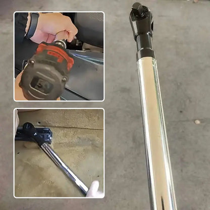 1/2in Wrench Extend Rod, Ni Cr Alloy Steel Multifunctional Universal Wrench Extender, Compact Size and Lightweight Design, for Fastening Tasks