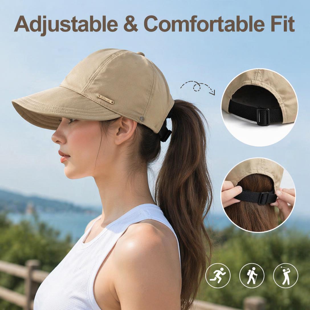 Women's Wide Brim Sun Visor Hat