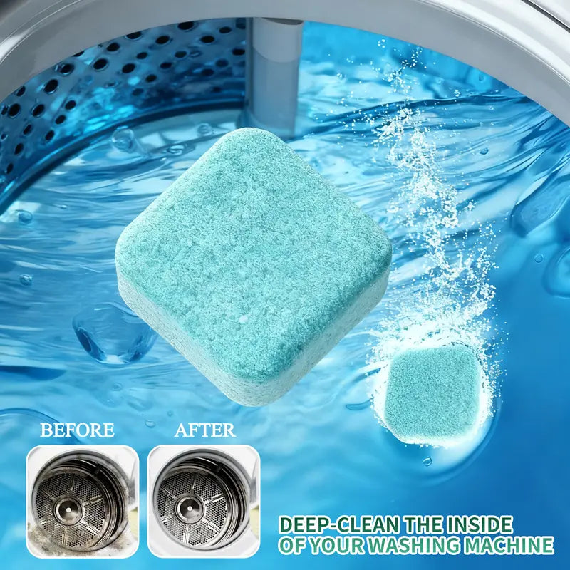 12-Pack Eco-Friendly Washing Machine Cleaner Tablets
