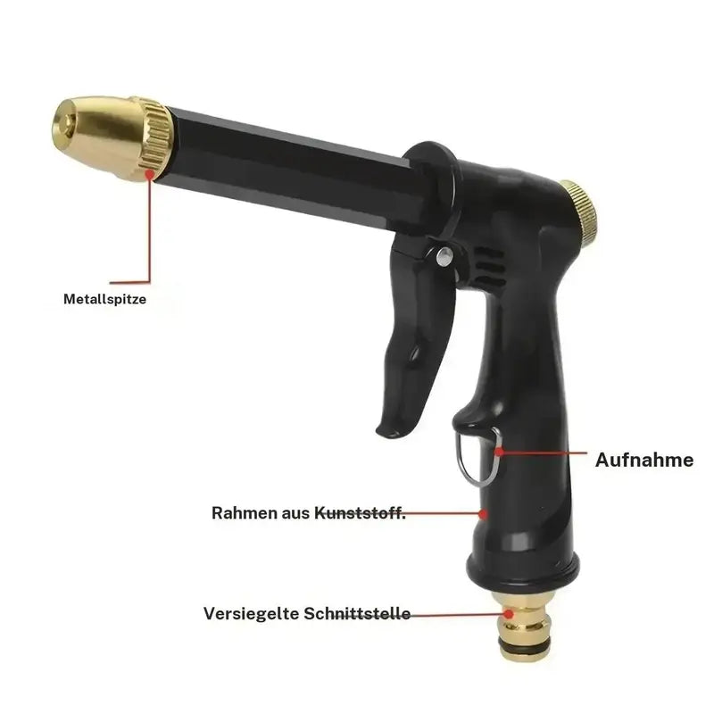 Portable High Pressure Water Sprayer – Adjustable Garden Hose Nozzle for Car Washing, Pet Cleaning, Gardening & Outdoor Cleaning
