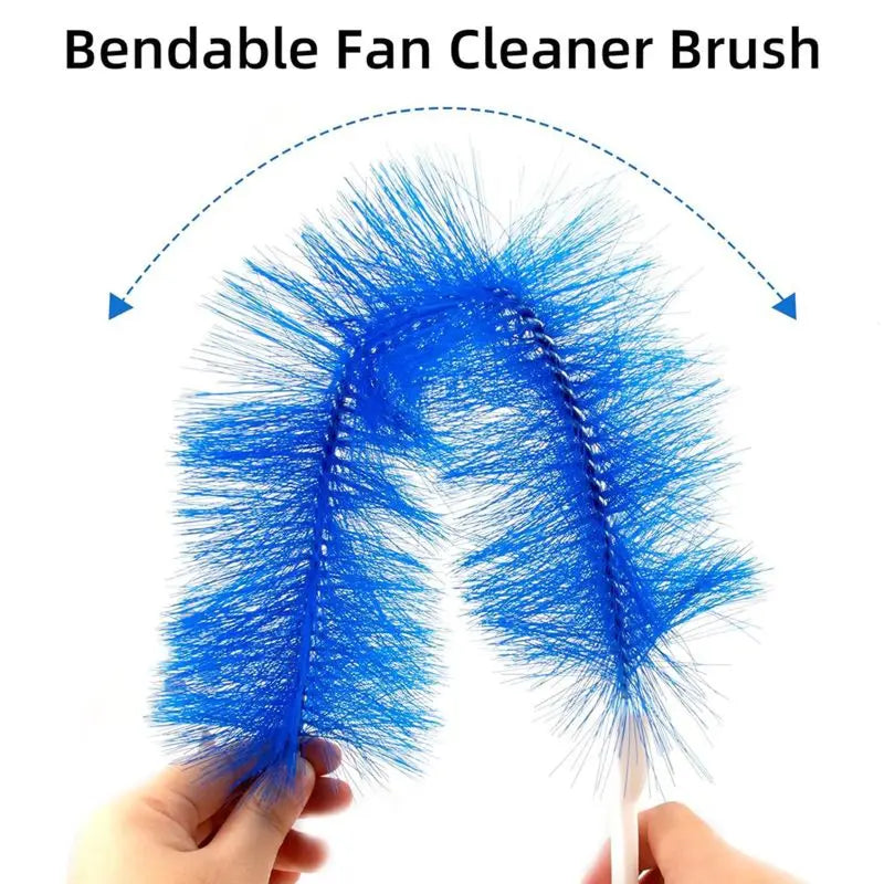 3-Pack Bendable Microfiber Dust Remover Brushes – Reusable Fan Cleaning Duster for Ceiling Fans, Air Vents, Curtains, Cars & Hard-to-Reach Spaces