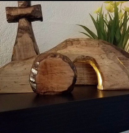 💕Spring Easter Hot Sale 49%OFF-Handmade Empty Tomb Easter Scene And Cross