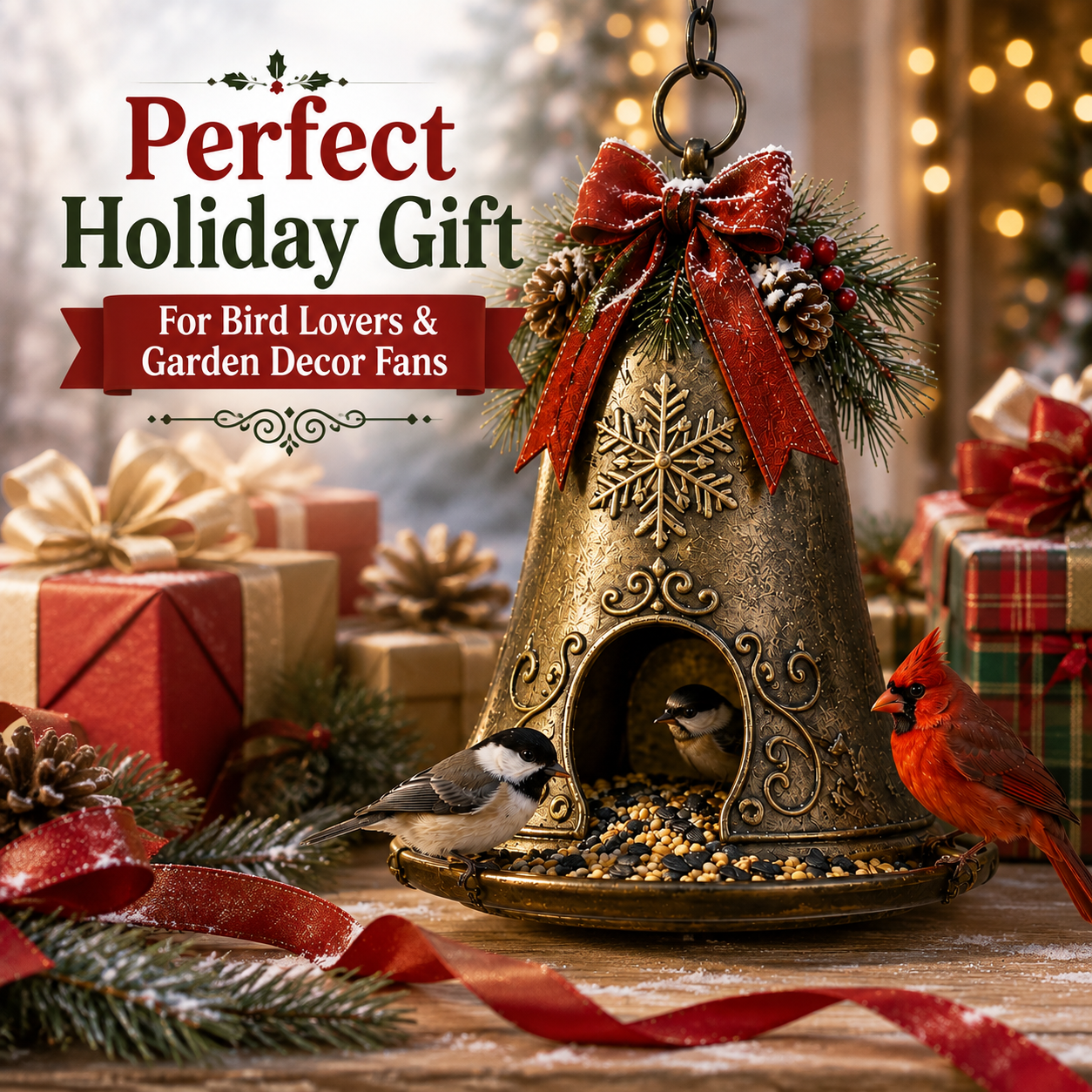 ⛄😍Christmas Bird Feeder Collection – Festive Hanging Garden Feeders for Wild Birds
