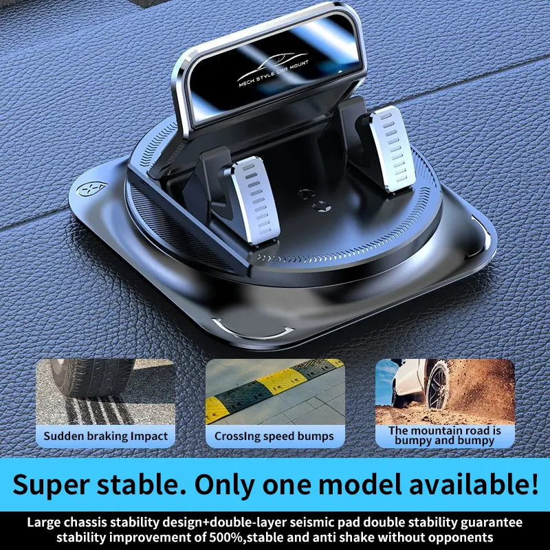 【Father's Day Gift】360° Rotating Car Phone Holder – Secure Dashboard Mount for iPhone & Android