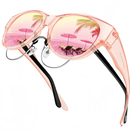 Fit-Over Prescription Sunglasses – Oversized UV400 Protective Sunglasses for Eyeglass Wearers