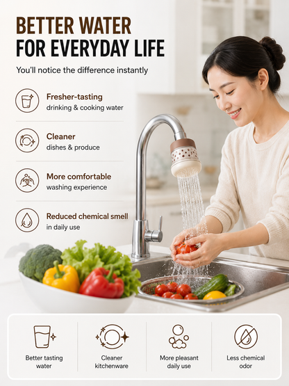 ✨ Cleaner Water. Better Living. 5-Layer Faucet Water Filter💧