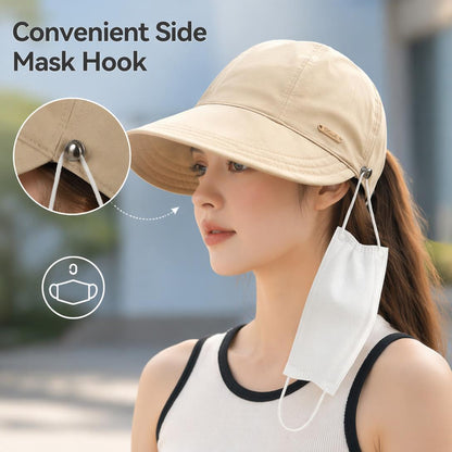 Women's Wide Brim Sun Visor Hat