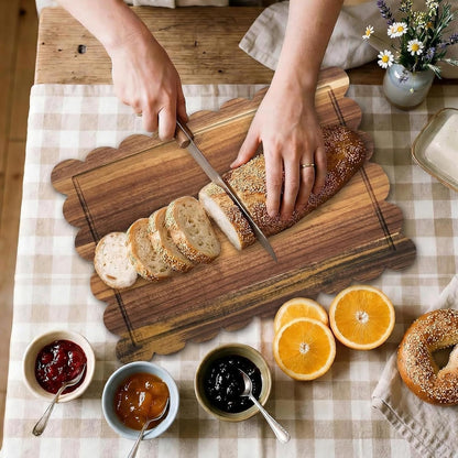 🎖️Handcrafted Acacia Square Shaped Cheese Charcuterie Set
