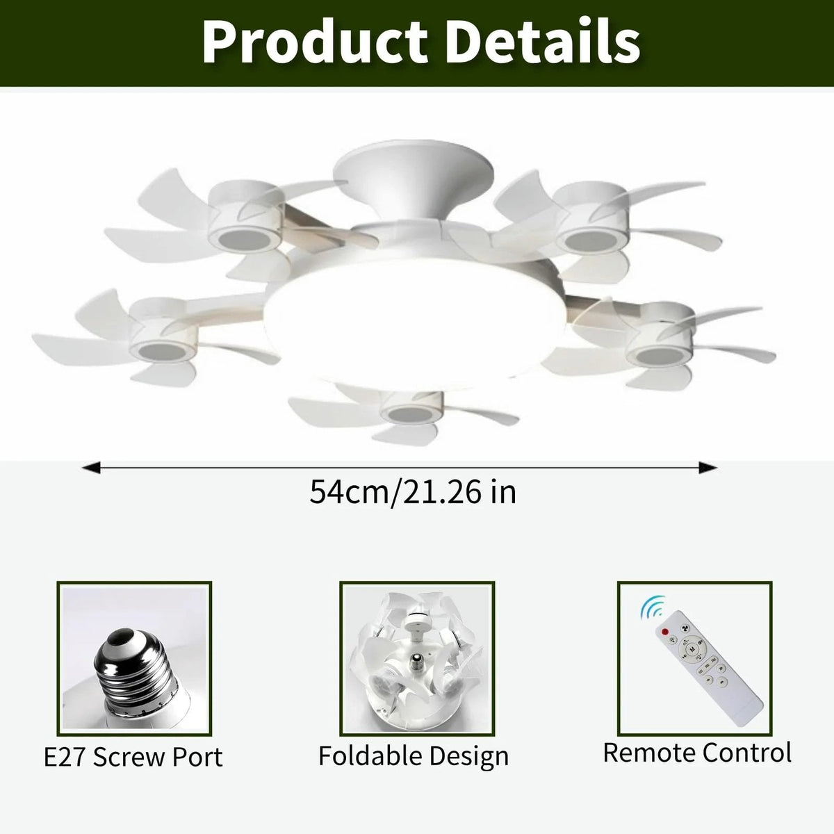 🔥10K+ SOLD LAST WEEK! - 🏆🚁 2026 New Plug-In Smart Ceiling Fan Light
